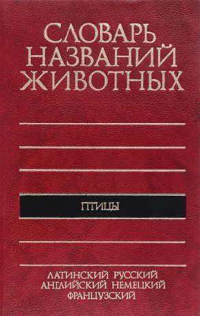 Словарь названий животных. Птицы