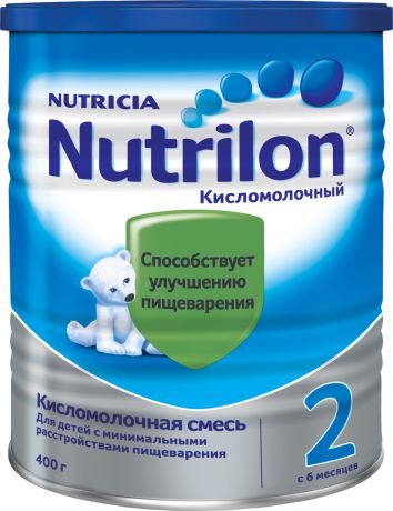 Nutrilon Кисломолочный 2 специальная молочная смесь, с 6 месяцев, 400 г
