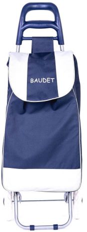Сумка-тележка "Baudet", хозяйственная, цвет: темно-синий, серый