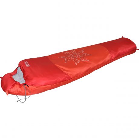 Спальный мешок Nova Tour "Ямал -30 XL V2", цвет: красный, левосторонняя молния