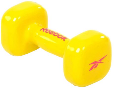 Гантель Reebok "Dumbbell Yellow", цвет: желтый, 3 кг