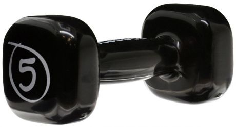 Гантель Reebok "Dumbbell Black", цвет: черный, 5 кг
