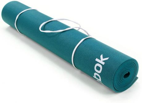 Тренировочный коврик для йоги Reebok "Полоски", двухсторонний, толщина 4 мм