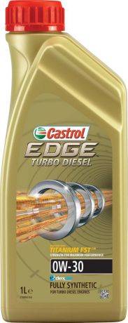 Масло моторное Castrol "EdgeTurbo Diesel", синтетическое, класс вязкости 0W-30, 1 л