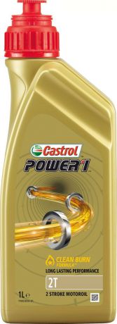 Масло моторное Castrol "Power", полусинтетическое, 1 2T, 1 л