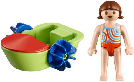 Playmobil Игровой набор Аквапарк Девочка в смешной лодке