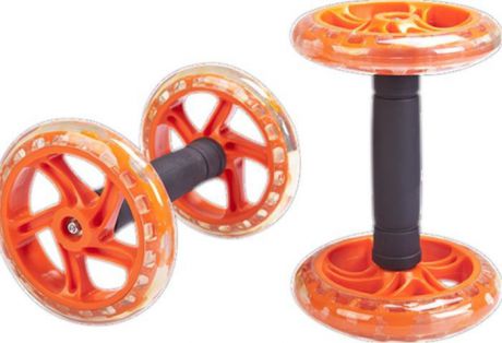 Ролик для пресса Liveup Exercise Wheel, LS3376, оранжевый, черный