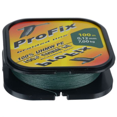 Плетеный шнур "ProFix Dark-Green", толщина 0,12 мм, длина 100 м