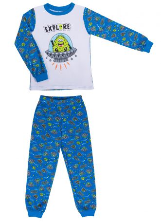 Пижама для мальчика Barkito Сновидения синий с белым