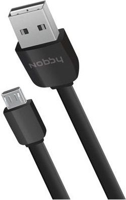 Дата-кабель Nobby Comfort 010-001 USB-micro USB двусторонний Black