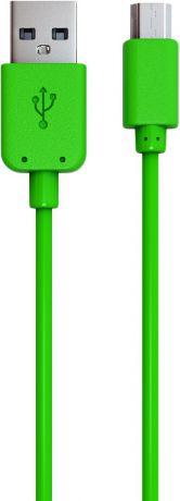 Дата-кабель RedLine USB - micro USB green