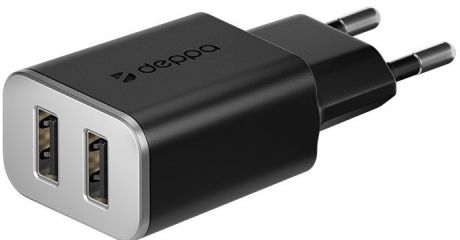 СЗУ Deppa универсальное 2 USB 2.4 black