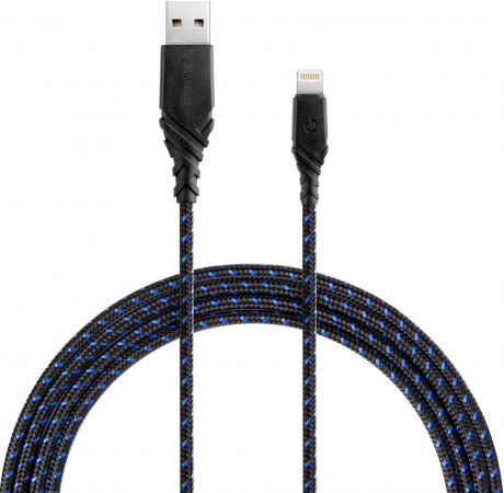 Дата-кабель Energea NyloGlitz USB-Lightning Apple MFI 1,5м Blue