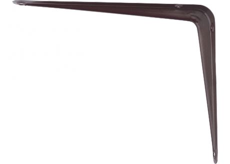 Кронштейн угловой с ребром, 400х450 мм, коричневый СИБРТЕХ