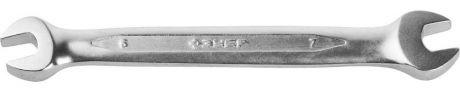 Рожковый гаечный ключ ЗУБР 6 x 7 мм
