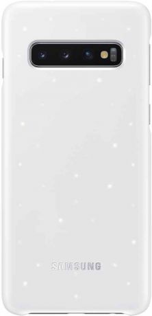Клип-кейс Samsung Galaxy S10 LED EF-KG973C White