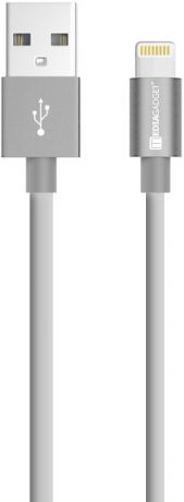 Дата-кабель MediaGadget NL-002M USB-Lightning Apple MFI 1м Grey