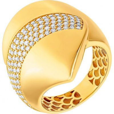 Кольцо с 109 бриллиантами из жёлтого золота