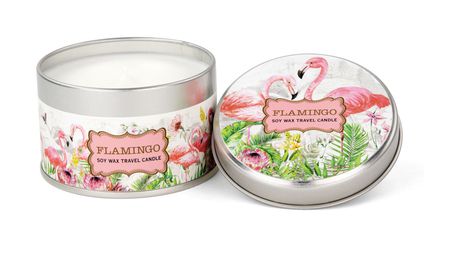 Michel Design Works Flamingo Soy Wax Travel Candle