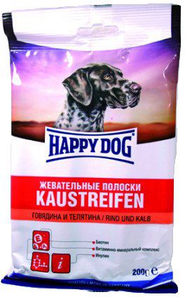 Полоски Happy Dog для собак 200 г (говядина, телятина)