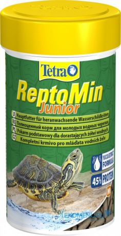 Корм Tetra ReptoMin Junior в виде палочек для молодых водных черепах (250 мл)