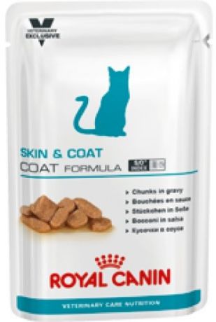 Паучи Royal Canin VCN Skin&Coat Formula для кастрированных котов и кошек с чувствительной кожей (100 г, )
