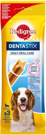 Лакомство Pedigree Denta Stix для средних и крупных собак 77 г