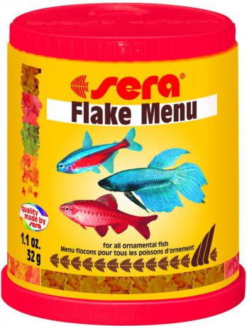 Корм Sera Flake Menu в хлопьях универсальный для рыб (32 г)