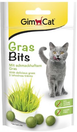 Лакомство Gimcat GrasBits витаминизированное с травой для кошек 40 г (40 г, )