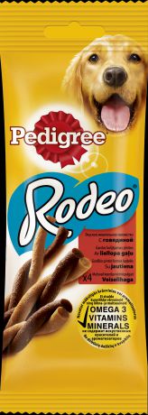 Лакомство Pedigree Rodeo Мясные косички для собак 70 г