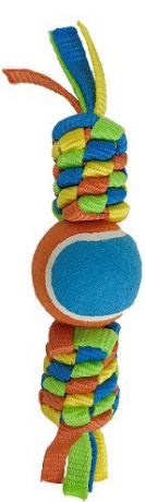 Игрушка Pet Park Плетенка с теннисным мячом и петлей для собак (8 см, )
