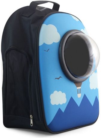 Рюкзак-переноска Triol Воздушный шар для животных (Д 450 х Ш 320 х В 230 мм, Синий)