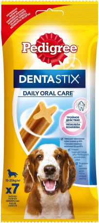 Лакомство Pedigree Denta Stix для средних и крупных собак 180 г