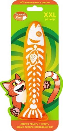 Игрушка Великий Кот Рыбка с шуршащим элементом для кошек (18 см, )