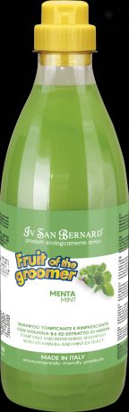 Шампунь Iv San Bernard Fruit of the Grommer Mint для любого вида шерсти собак с витамином В6 (1 л, )
