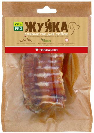 Лакомство Vita Pro Жуйка трахея говяжья резаная для собак (35 г, 1 шт, Говядина)