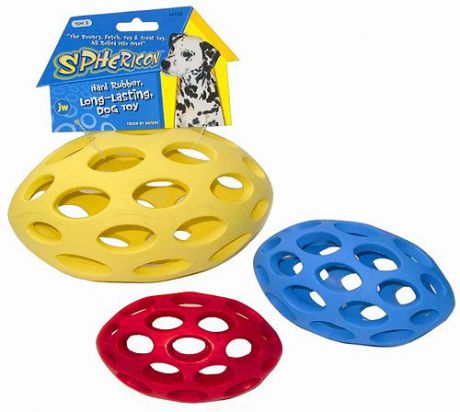 Игрушка JW Pet Sphericon Dog Toy Large Мяч-регби сетчатый большой для собак