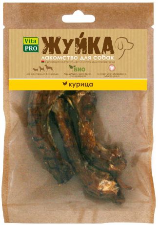 Лакомство Vita Pro Жуйка шейки куриные для собак (35 г, 11 см, Курица)