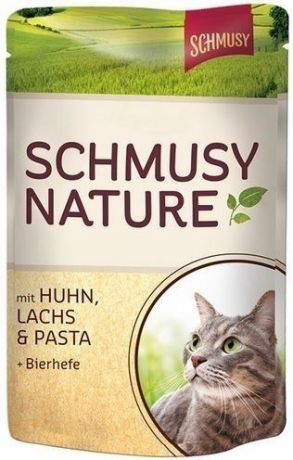 Паучи Schmusy Nature для взрослых кошек 100 г (100 г, Индейка с кроликом и рисом)