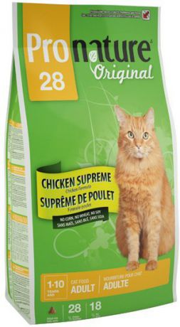 Сухой корм Pronature Original 28 с цыпленком для кошек (2,72 кг, )
