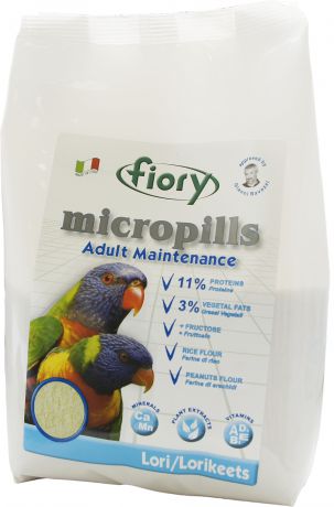 Корм Fiory Micropills Lori для попугаев лори 800 г (800 г, )