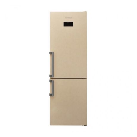 Холодильник SCANDILUX CNF341EZ, двухкамерный, бежевый [cnf341ez b]