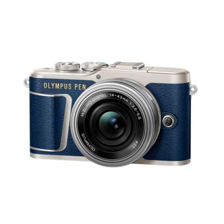 Фотоаппарат Olympus PEN E-PL9 Pancake Zoom Kit с EZ-M1442EZ синий (V205092UE000)