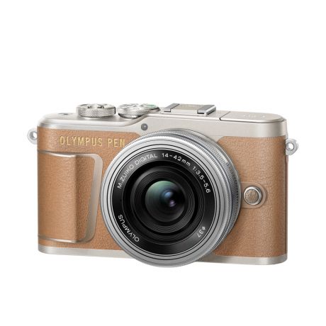 Фотоаппарат Olympus PEN E-PL9 Pancake Zoom Kit с EZ-M1442EZ коричневый (V205092NE000)