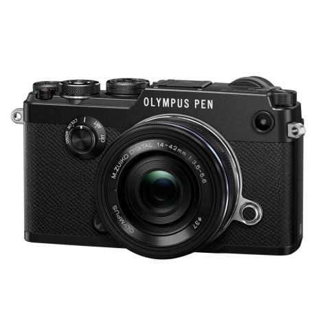 Фотоаппарат Olympus PEN-F Pancake Zoom Kit с объективом 14-42 EZ черный (V204061BE000)