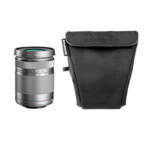 Комплект Olympus Zoom Lens Kit, объектив M.Zuiko 40-150mm F4.0-5.6 R серебристый и чехол (V315030SE020)