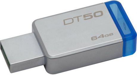 USB флешка Kingston DataTraveler 50 64Gb Silver (DT50/64GB) USB 3.1 / 30 МБ/cек / 5 МБ/cек