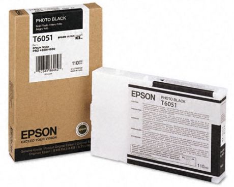Картридж Epson C13T605100 фото черный (photo black) 110 мл для Epson Stylus Pro 4880