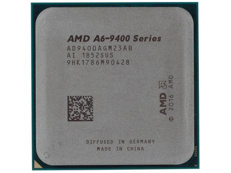 Процессор AMD A6 9400 OEM 65W, 2C/2T, 3.7Gh(Max), 1MB(L2-1MB), AM4 (AD9400AGM23AB)