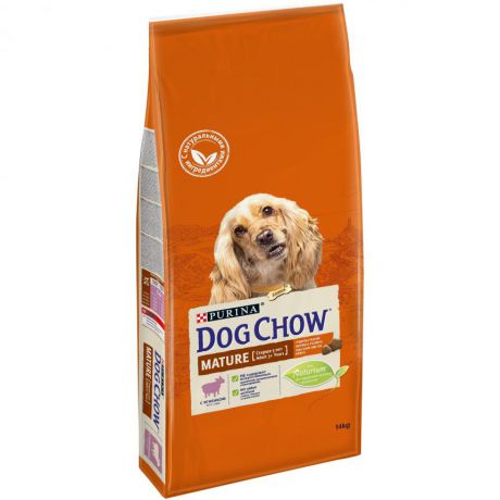 Сухой корм Purina Dog Chow Mature Adult для собак старше 5 лет, ягнёнок, пакет, 14 кг 12364493